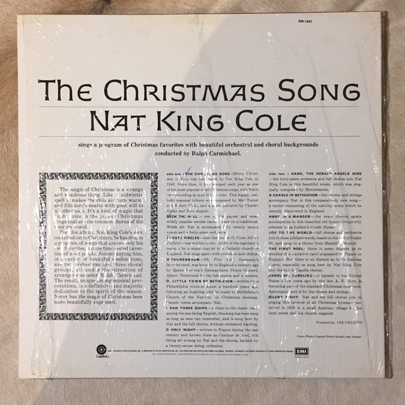Nat King Cole - “The Christmas Song” Vinyl LP - Picture 2 of 5